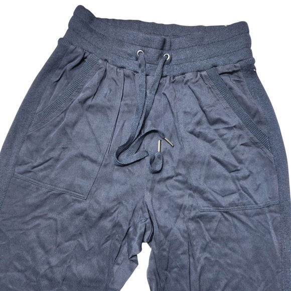 New Splendid Collection XS Lounge Pants Navy Luxe Travel Joggers Quiet Luxury - Picture 4 of 14